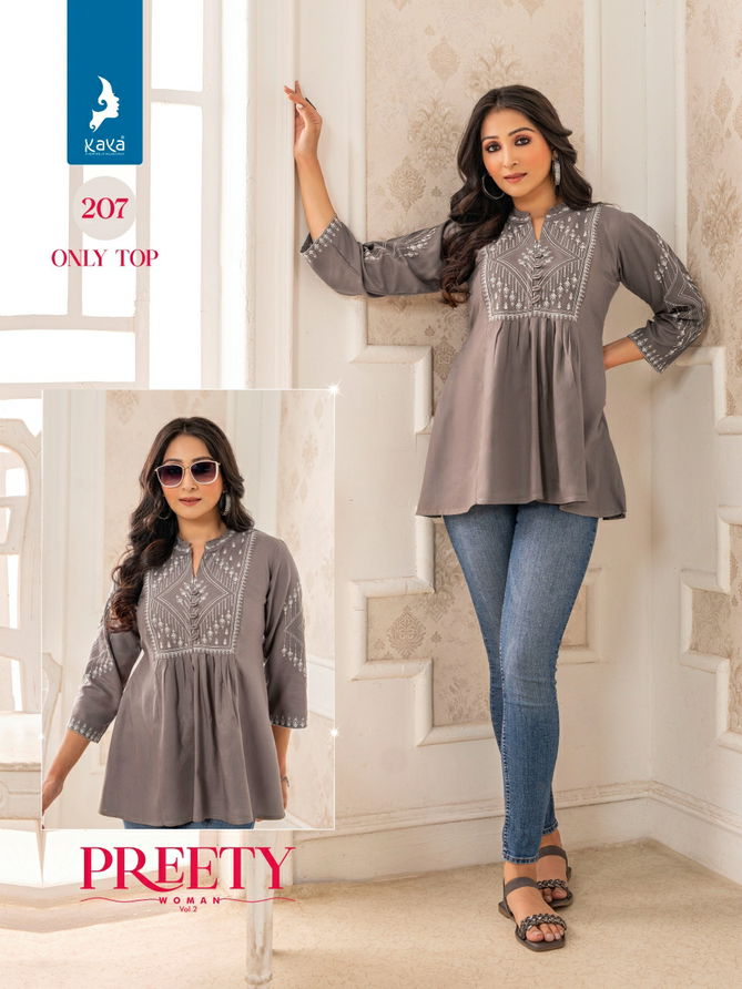 Pretty Women 2 By Kaya Rayon Ladies Top Wholesale Price In Surat